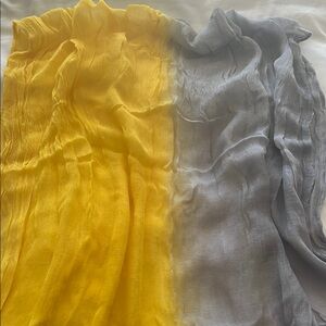 Yellow and Gray Gradient Scarf